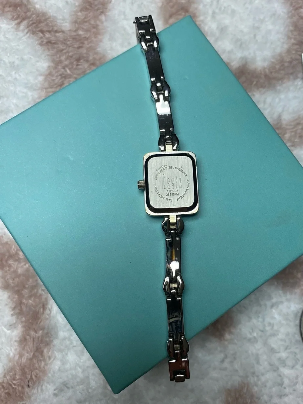 Vintage Essie Stainless Steel Marquisette Dainty Watch